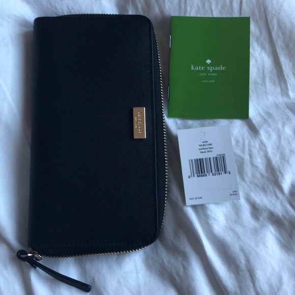 Kate Spade Newbury Lane Neda wallet in black - Picture 3 of 6